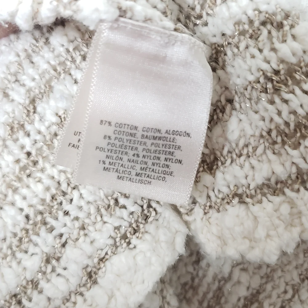 Anthropologie Moth Sparkle Knit Hooded Cardigan Size Medium